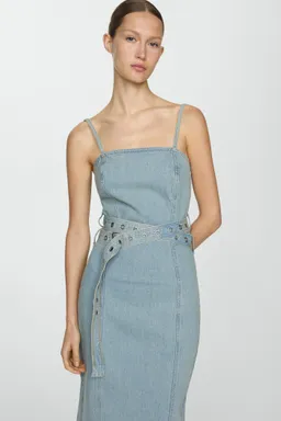 Vestido vaquero con cinturón de Mango en Vestidos para argentina