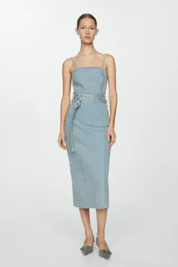 Vestido vaquero con cinturón de Mango en Vestidos para argentina