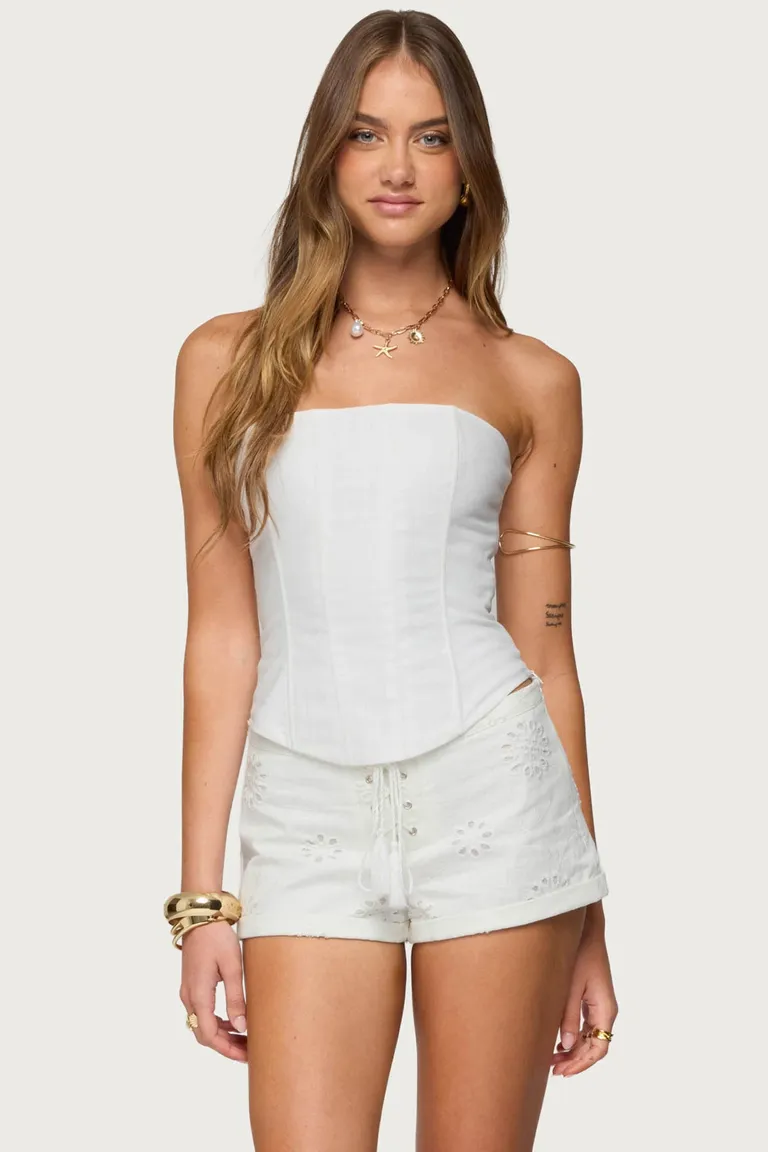 Corset estilo lino hadar de Edikted en Tops para argentina