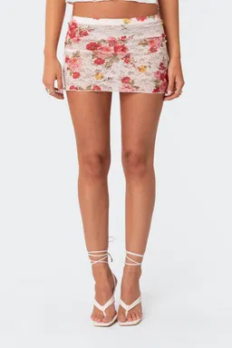 Minifalda encaje transparente portofino de Edikted en Shorts para argentina