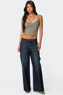 Musculosa con capas encaje de Edikted en Tops para argentina