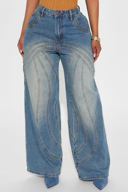Jean copenhagen pierna ancha de Fashion Nova en Pantalones para argentina