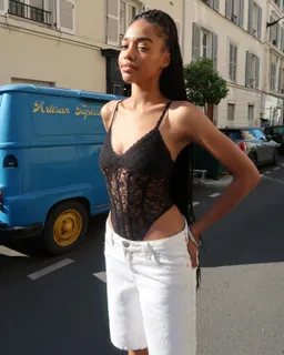 Body breteles blonda puntilla de Bershka en Bodies para argentina