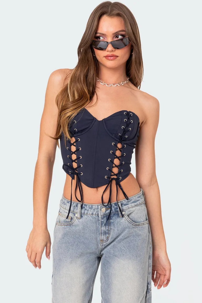 Corset mckenna cordones de Edikted en Bodies para argentina