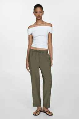 Pantalón jogger con cordón de Mango en Pantalones para argentina