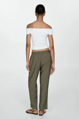 Pantalón jogger con cordón de Mango en Pantalones para argentina