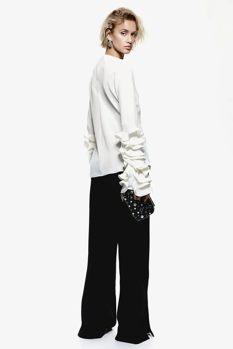 Blusa mangas con volados de H&M en Blusas para argentina