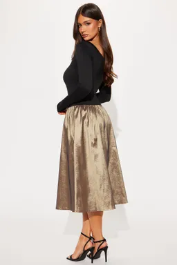Vestido midi manga larga de Fashion Nova en Vestidos para argentina