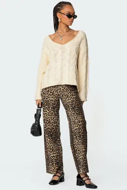 Sweater trenzado oversize inga de Edikted en Buzos y Sweaters para argentina