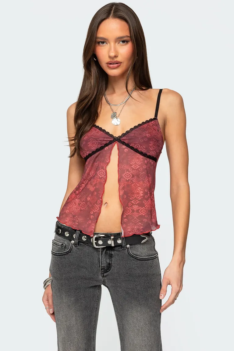 Top malla estampado de Edikted en Tops para argentina