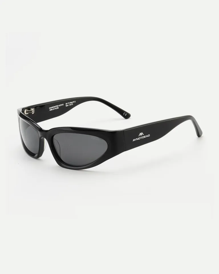 Gafas de sol de acetato negro con lentes polarizadas y filtro UV de Ay Not Dead en Anteojos para argentina