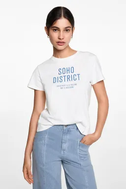 Remera estampada algodón de Mango Teen en Remeras para argentina