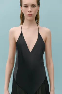 Vestido seda combinado de Mango en Vestidos para argentina