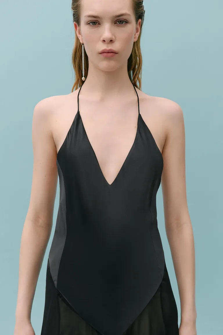 Vestido seda combinado de Mango en Vestidos para argentina