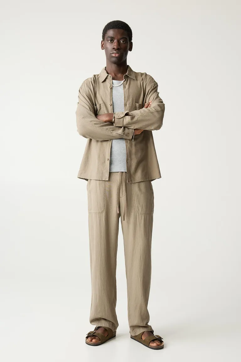 Jogger con lino de Pull&Bear en Pantalones para argentina