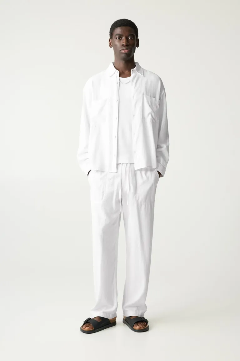 Jogger con lino de Pull&Bear en Pantalones para argentina