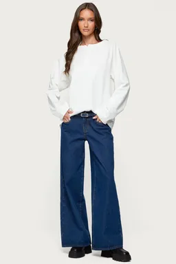 Top henley cyrus oversized de Edikted en Tops para argentina