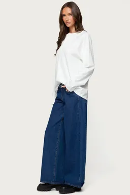 Top henley cyrus oversized de Edikted en Tops para argentina