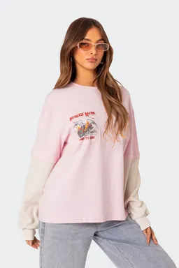 Remera oversized capas deportiva de Edikted en Remeras para argentina