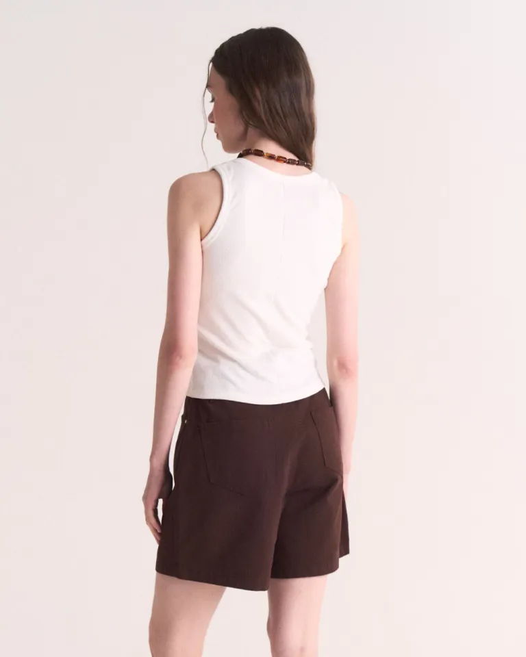 Top con escote redondo y abotonado frontal - Básico y elegante de Sky en Tops para argentina