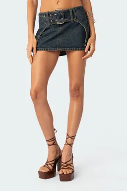 Minifalda elara denim lavado de Edikted en Faldas para argentina
