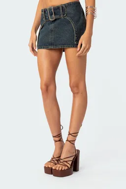 Minifalda elara denim lavado de Edikted en Faldas para argentina