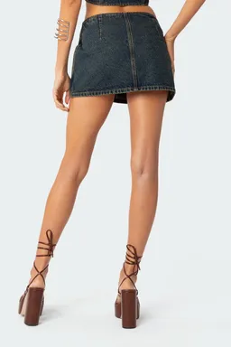 Minifalda elara denim lavado de Edikted en Faldas para argentina