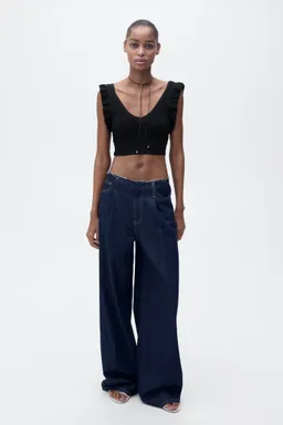 Top crop lazo espalda de Mango en Tops para argentina