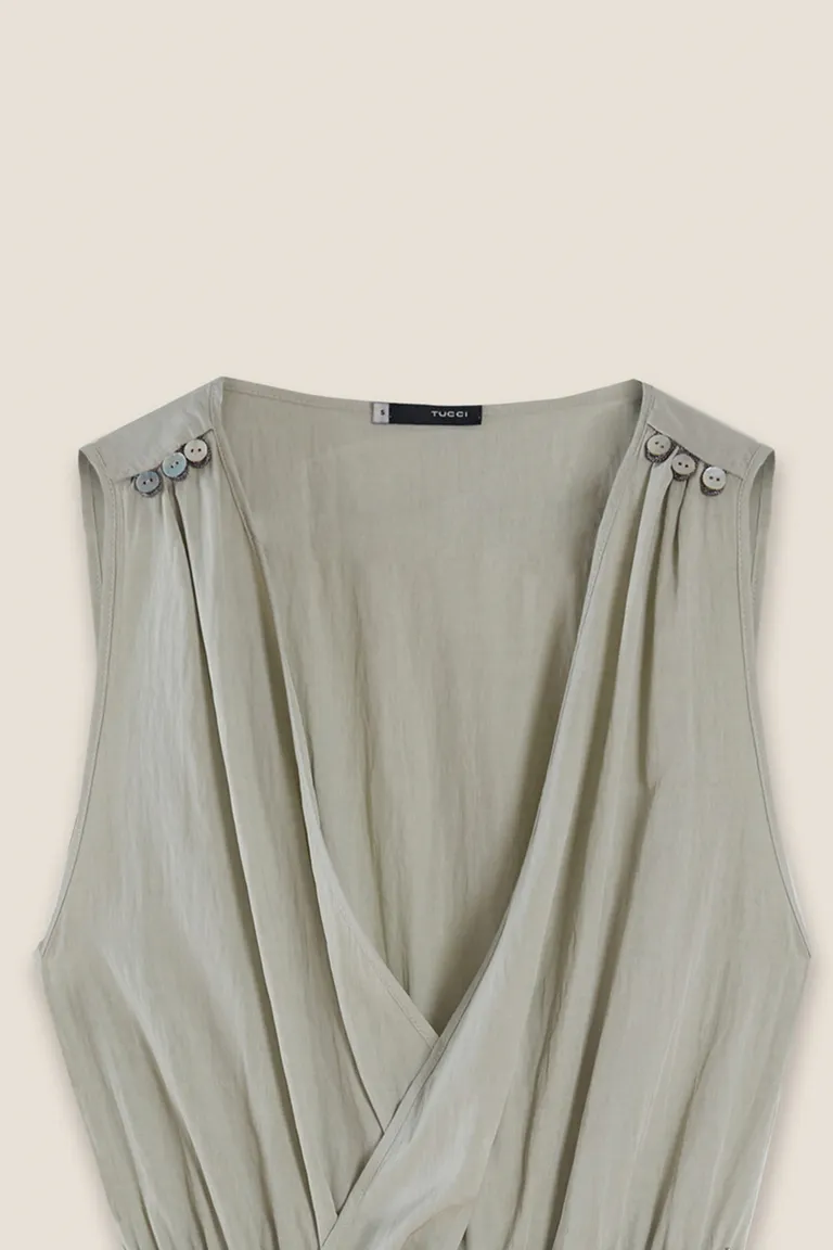 Vestido de línea suelta con detalles brillantes en los hombros de Tucci en Vestidos para argentina