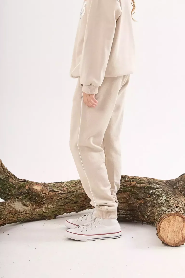 Joggers Beige de Corte Relajado y Estilo Urbano para Mujer de Belle en Pantalones para argentina