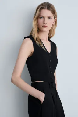 Chaleco traje crop de Mango en Chalecos para argentina