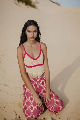 Pantalón estampado geométrico de Mango Teen en Pantalones para argentina