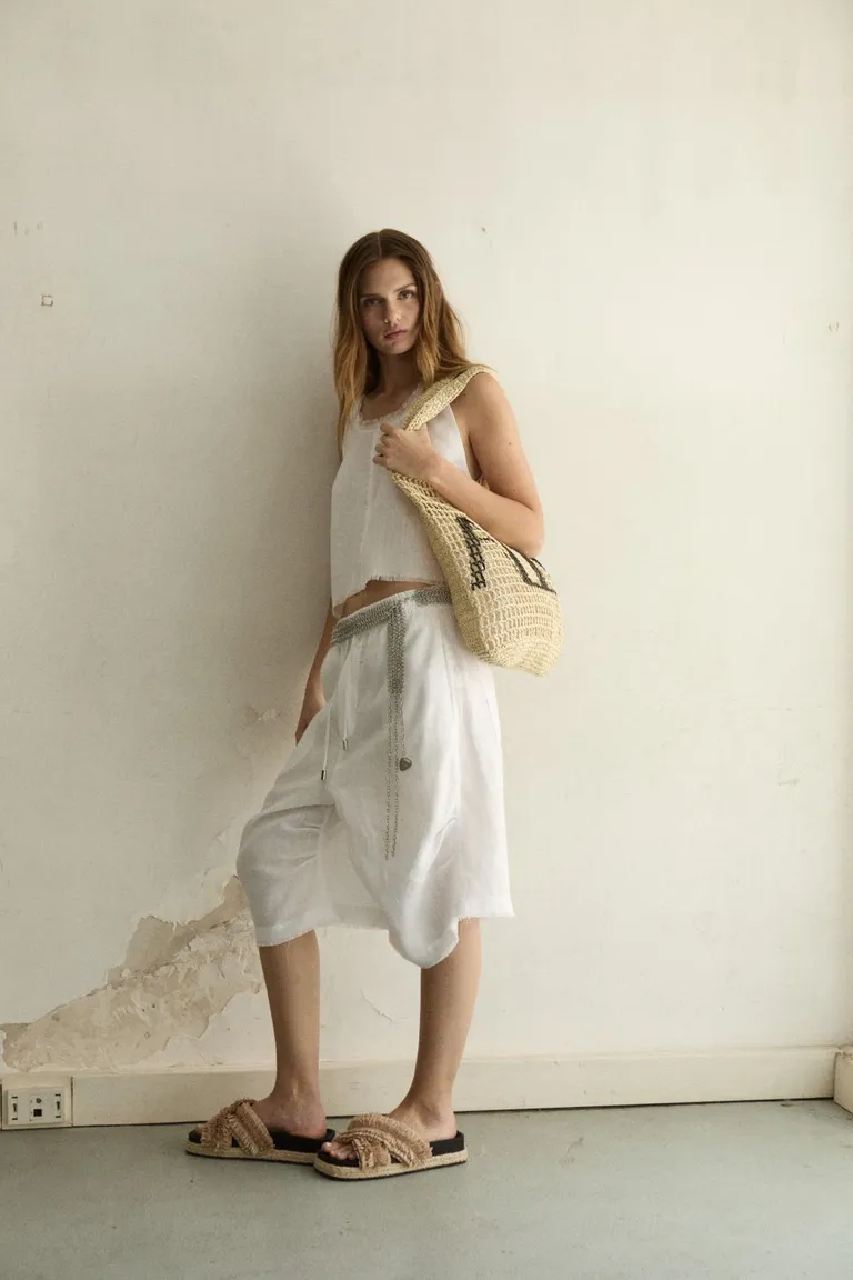 Shorts informales de corte holgado y amplio para mujer de Allo Martinez en Shorts para argentina