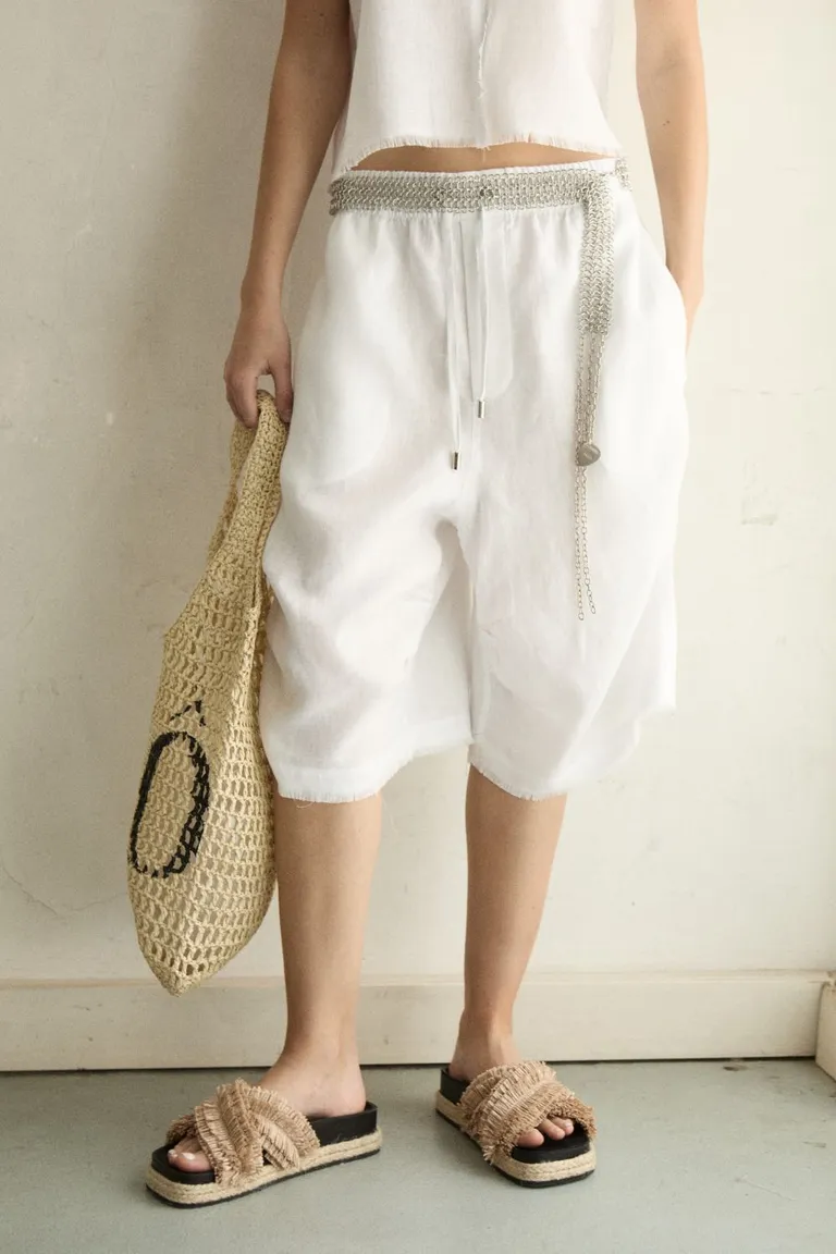 Shorts informales de corte holgado y amplio para mujer de Allo Martinez en Shorts para argentina