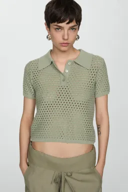 Polo punto calado de Mango en Tops para argentina