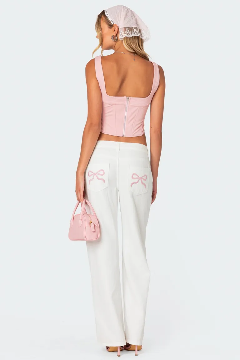 Jeans relaxed bolsillo lazo de Edikted en Pantalones para argentina