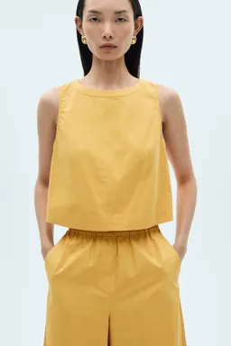 Pantalón culotte algodón de Mango en Pantalones para argentina