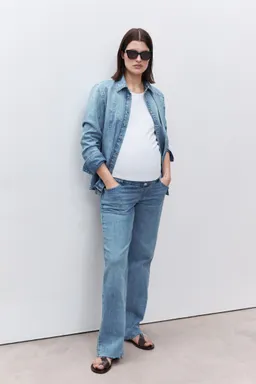 Jeans wide leg premamá de Mango en Pantalones para argentina