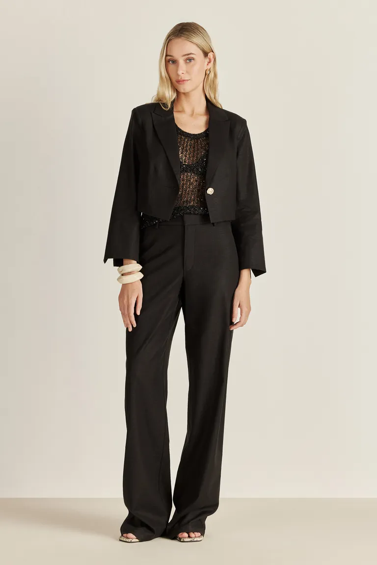 Top de noche con detalles de lentejuelas y escote pronunciado de Tucci en Tops para argentina