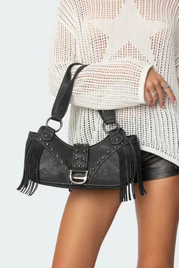 Bolso flecos cuero sintético de Edikted en Bolsos y Carteras para argentina