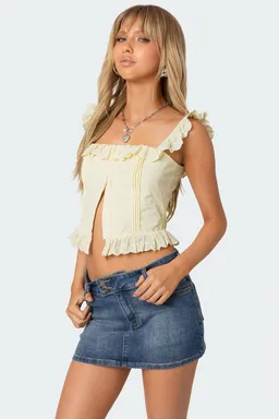 Corset volados cuello cuadrado de Edikted en Tops para argentina
