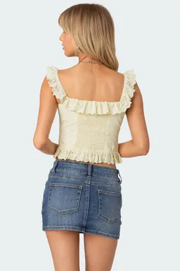 Corset volados cuello cuadrado de Edikted en Tops para argentina