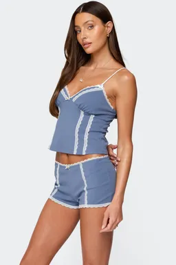 Musculosa eliane encaje contraste de Edikted en Pijamas y Sleepwear para argentina