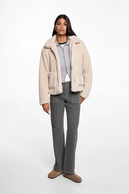 Pantalón recto con bolsillos de Mango Teen en Pantalones para argentina