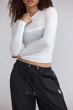 Top manga larga transparente blanco de Oh Polly en Tops para argentina