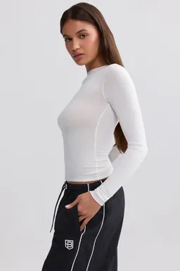 Top manga larga transparente blanco de Oh Polly en Tops para argentina