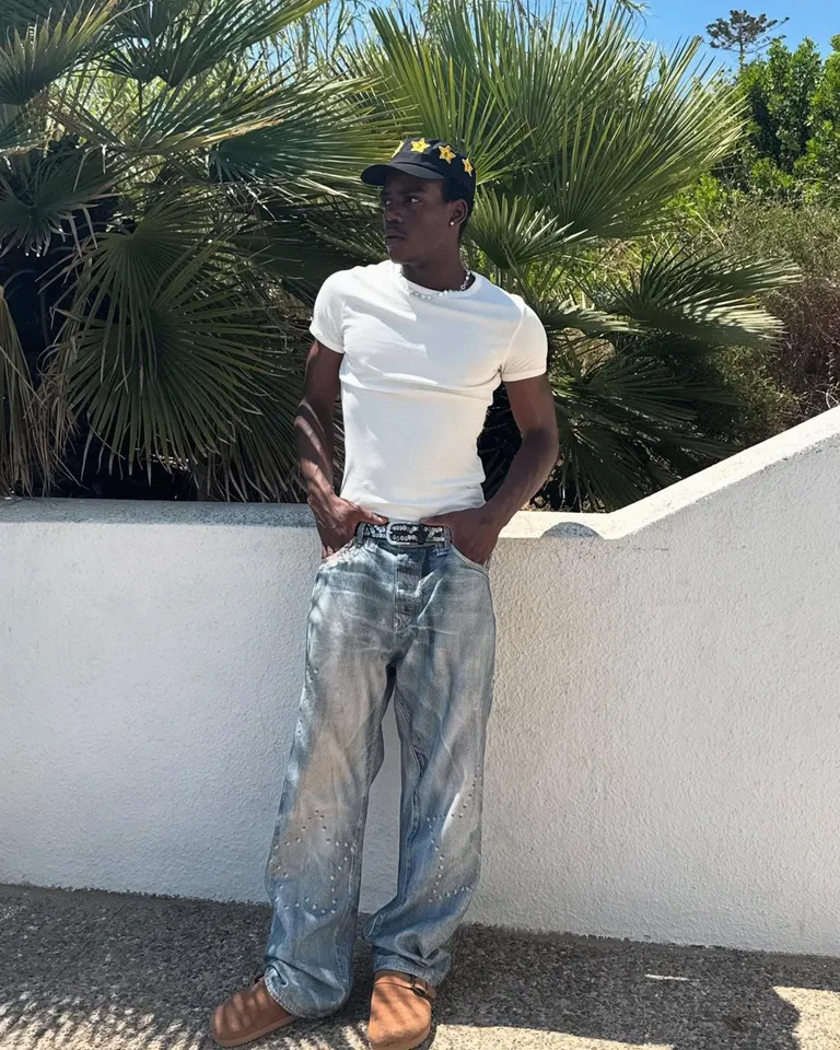 Jeans baggy estampado de Bershka en Pantalones para argentina