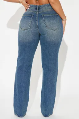 Jeans crossover in sync lavado oscuro de Fashion Nova en Pantalones para argentina