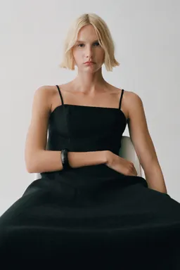 Vestido lino con lazo de Mango en Vestidos para argentina