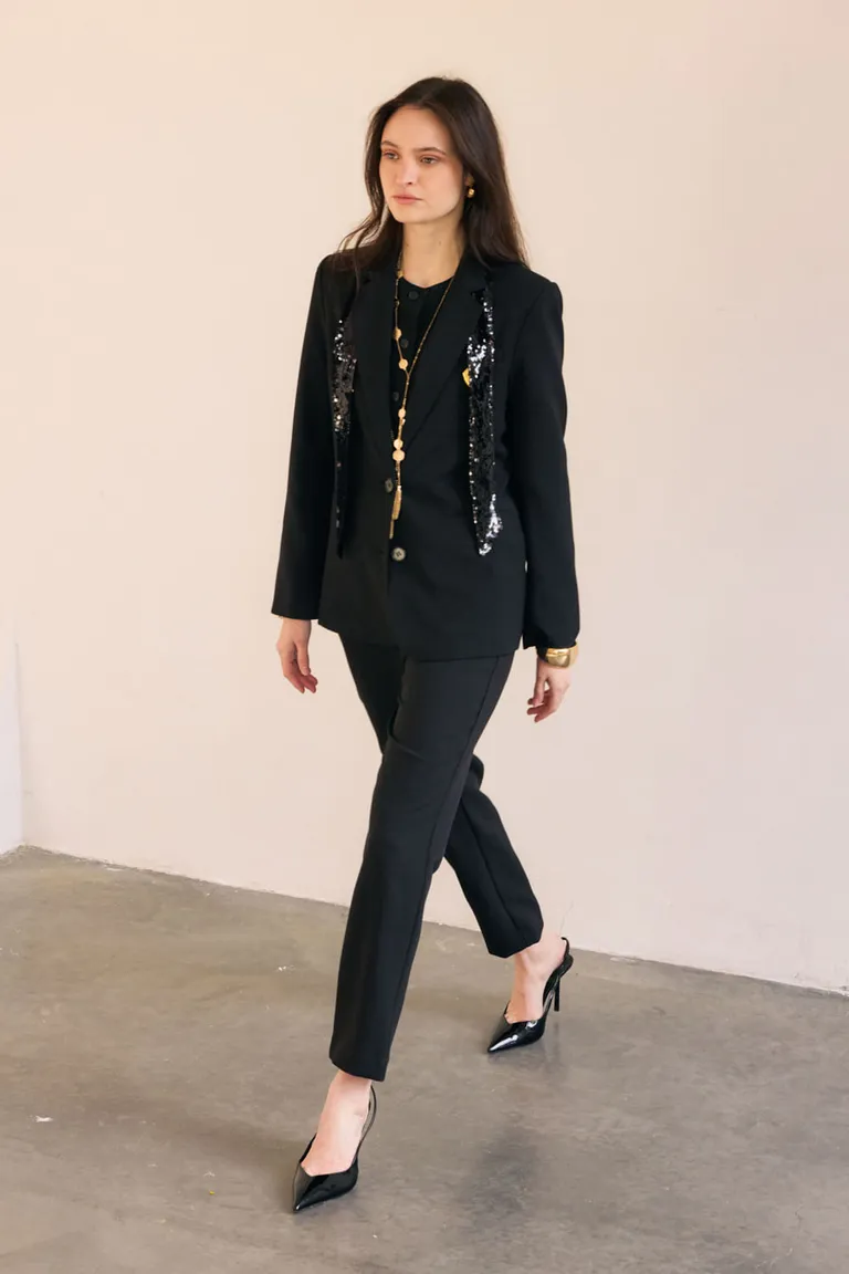 Blazer clásico de diseño modular y calce ajustado para mujer de Portsaid en Blazers para argentina